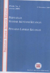 Image of Pernyatan Standar Akuntansi Keuangan Penyajian Laporan Keuangan