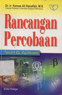 Image of Rancangan Percobaan Teori dan Aplikasi