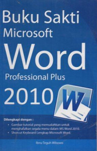 Image of Buku Sakti Microsoft Word Professional Plus 2010