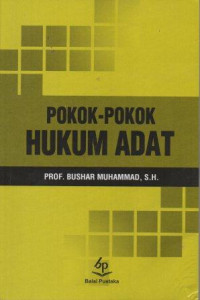 Image of Pokok-Pokok hukum Adat