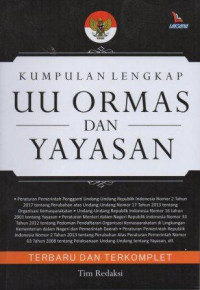 Image of Kumpulan Lengkap UU Ormas Dan yayasan