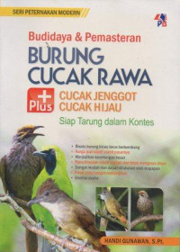 Image of Budidaya & Pemasteran Burung Cucak Rawa