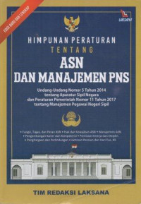 Image of Himpunan Peraturan Tentang Asn Dan Manajemen PNS