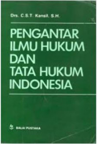 Image of Pengantar Ilmu Hukum dan Tata Hukum Indonesia