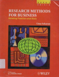 Image of Metode Penelitian Untuk Bisnis : Research Methods For Busuness Jilid 2