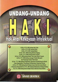 Image of Undang Undang HAKI Hak Atas Kekayaan Intelektual
