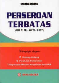 Image of Undang Undang Perseroan terbatas (UU RI No.40 Th.2007)