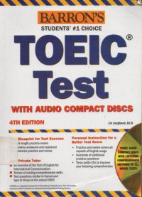Image of Toeic Test With Audio Compact Discs