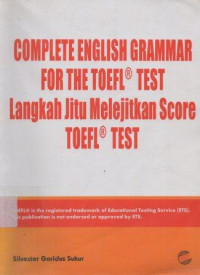 Image of Complete English Grammar For The Toefl Test